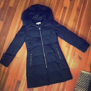 Calvin Klein’s Faux-fur-trim Down Puffer Coat